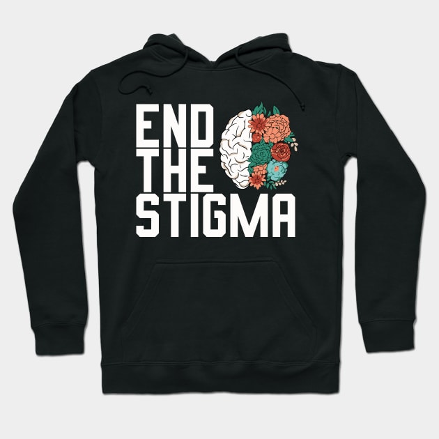 End The Stigma Mental Health Awareness Hoodie by Shopinno Shirts